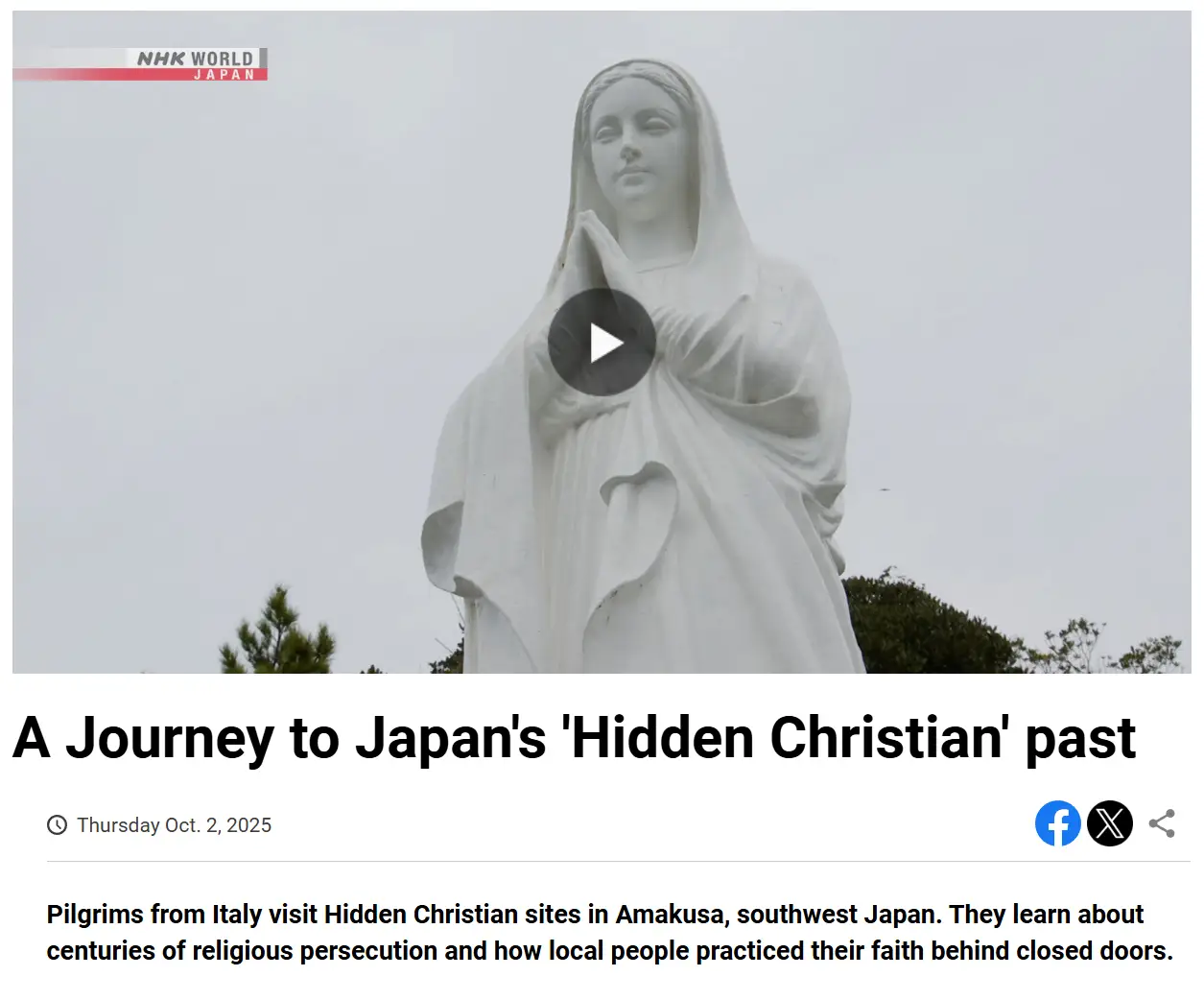 NHK world掲載記事